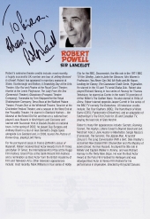 Robert Powell signed programme for 'Doctor in the House'