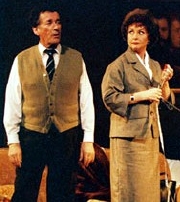 Robert Powell & Liza Goddard in Alan Bennett's play 'An Englishman Abroad' in 2002