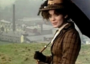 Patricia Quinn as Christabel Pankhurst in 'Shoulder to Shoulder' (1974)