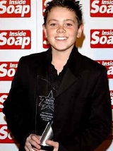 Ray Quinn wins an Inside Soap award for 'Best Young Actor' for his performance in 'Brookside'