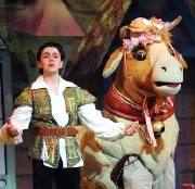 Ray Quinn as Jack in 'Jack and the Beanstalk' at the Royal & Derngate Theatre, Northampton
