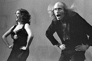 Patricia Quinn & Richard O'Brien in 'The Rocky Horror Show' at the Royal Court Theatre Upstairs (1973) 