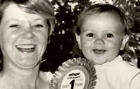 Ray Quinn aged one, with his mother Val