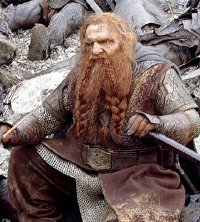 John Rhys-Davies as Gimli in 'The Lord of the Rings - The Two Towers'