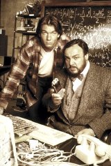 John Rhys-Davies and Jerry O'Connell in 'Sliders'