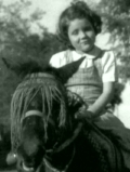 Diana Rigg as a child in India