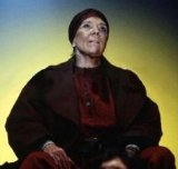 Diana Rigg in the title role of Berthold Brecht's 'Mother Courage' (1995)