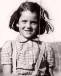 Diana Rigg as a child