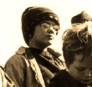 Tim Robbins aged 10 in an anti-Vietnam War film (image used for the cover of his cd)