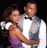 Mike Tyson with first wife Robin Givens