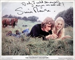 Simon Rouse has signed this original still from 'The Ragman's Daughter'