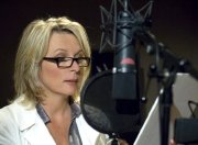 Jennifer Saunders voicing the part of April Shrink in 'Coraline'