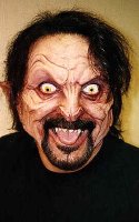 Tom Savini made up as a vampire