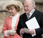 Prunella Scales with her husband Timothy West