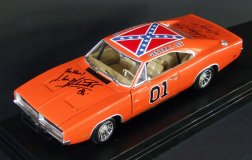 Model of the 'General Lee' signed by John Schneider