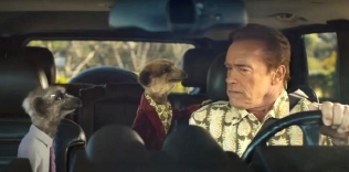 Arnold Schwarzenegger with Sergei & Aleksandr - commercial for comparethemarket.com