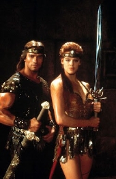 Arnold Schwarzenegger & Brigitte Nielsen in 'Red Sonja' (1985)