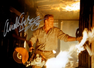 Arnold Schwarzenegger autographed still from 'Collateral Damage' (2002)