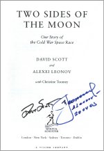 'Two Sides of the Moon' signed by David Scott and Alexei Leonov
