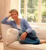 Jenny Seagrove relaxes at home