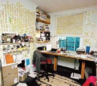 Will Self's writing room