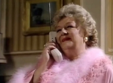 Joan Sims as Lady Fox-Custard in 'Simon and the Witch' (1987-88)