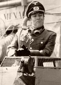 Guy Siner as Lieutenent Gruber with his 'Little Tank' in 'Allo! 'Allo!