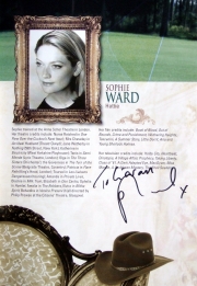Programme for 'The Grass is Greener' signed by Sophie Ward 