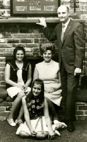 Tom Stafford with his first wife Faye, and daughters Dionne & Karin