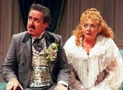 Griff Rhys Jones & Alison Steadman in Horse and Carriage'