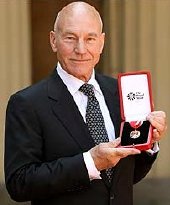 Sir Patrick Stewart after receiving his knighthood.