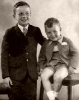 Patrick Stewart aged four, with his older brother Trevor