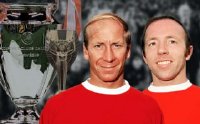 Bobby Charlton and Nobby Stiles, World Cup & European Cup winners