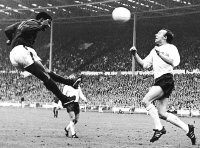 Eusebio and Nobby Stiles in the 1966 World Cup semi-final