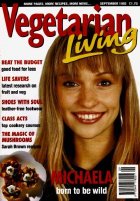 Michaela Strachan on the cover of 'Vegetarian Living' (September 1993)