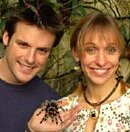 Michaela Strachan and Nick Baker, co-presenters of 'The Really Wild Show'