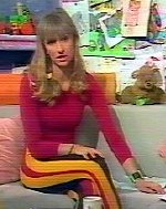 Michaela Strachan in a 1980s children's TV show