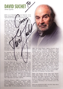 Programme for 'Long Day's Journey into Night' signed by David Suchet