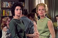 Suzanne Pleshette & Tippi Hedren in 'The Birds'