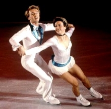 Torvill and Dean skating their 'Barnum' routine