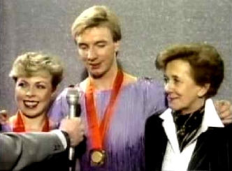 Jayne Torvill, Christopher Dean & Betty Calloway interviewed after their gold medal success in Sarajevo in 1984