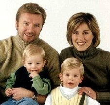 Christopher Dean and Jill Trenary with their sons Sam and Jack