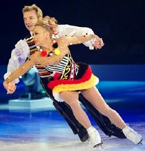 Torvill and Dean skating one of their many Ice Dance routines