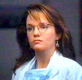 Lea Thompson as Dr Robin Van Dorn in 'Article 99' (1992)