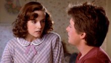 Lea Thompson & Michael J Fox in 'Back to the Future: Part 1' (1983)