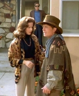 Lea Thompson & Michael J Fox in 'Back to the Future: Part 3' (1990)