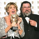 Ricky Tomlinson & Sue Johnston with their BAFTA for 'The Royle Family'