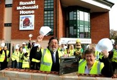 Ricky Tomlinson at Ronald McDonald House, part of Alder Hey Children's Hospital