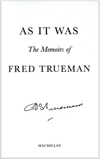 Fred Trueman's autograph