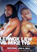 Poster for the Mike Tyson vs. Lennox Lewis fight